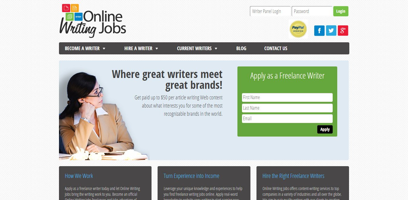online writing jobs