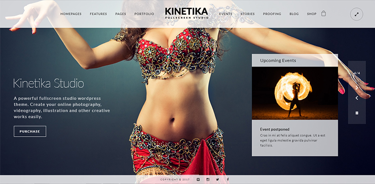 Kinetika Portfolio WordPress Theme