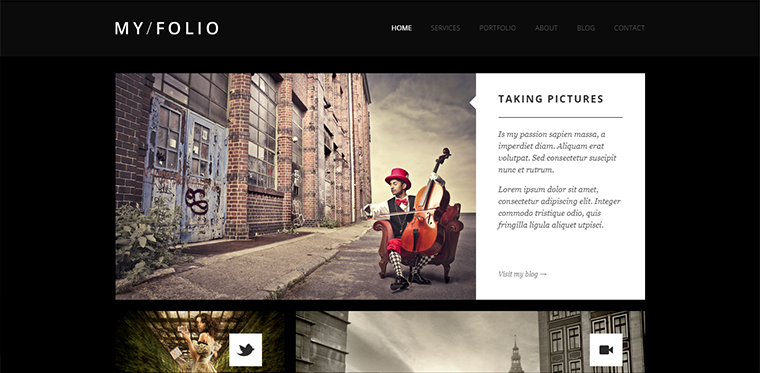 Myfolio Portfolio WordPress Theme