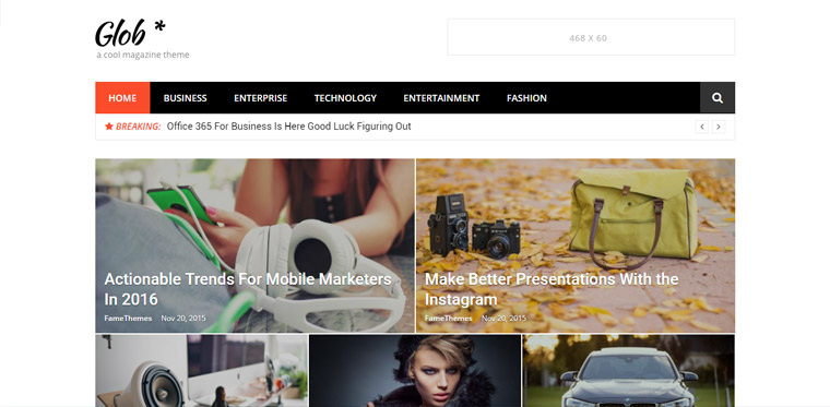 free magazine wordpress theme