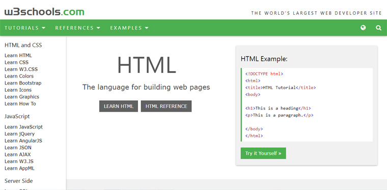 online html tutorial
