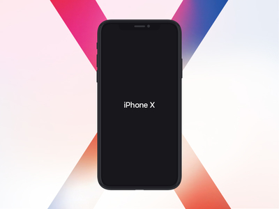 iPhone X Flat Mockup Free