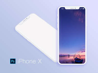 iPhone x Mockup White