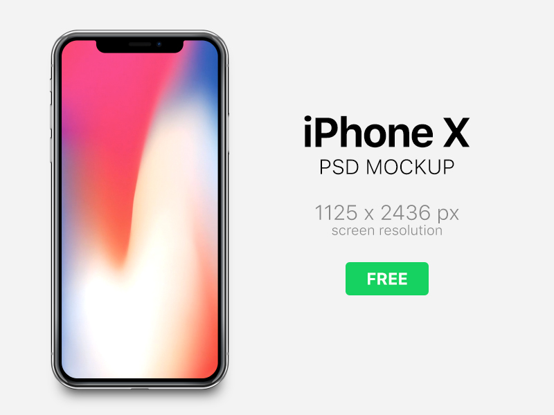 iPhone X Mockup Free Download