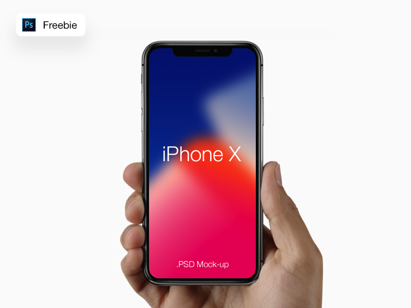 iPhone X Free Hand Mockup