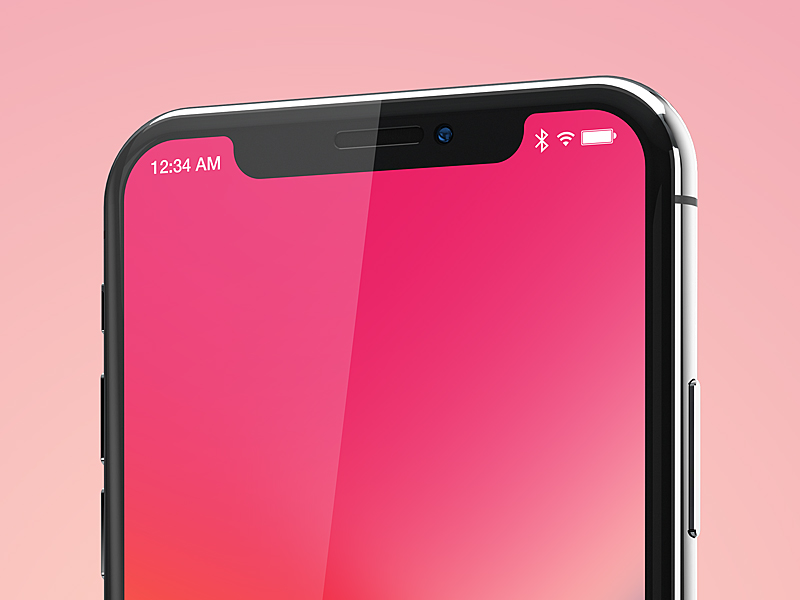 iPhone x design mockup