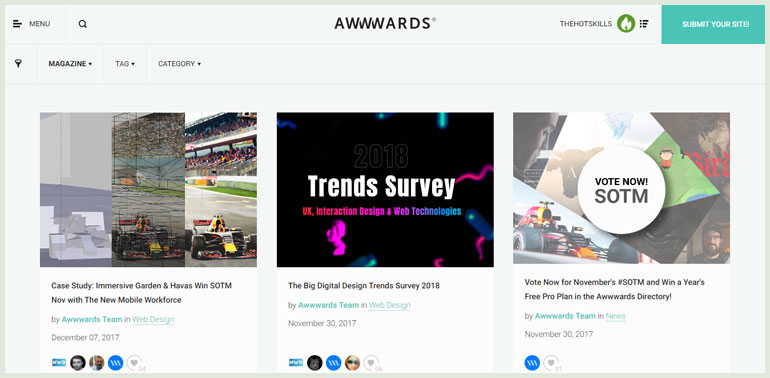 Awwwards Blogs