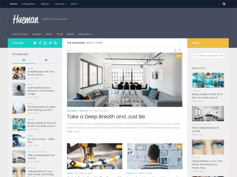 most popular wordpress blog themes