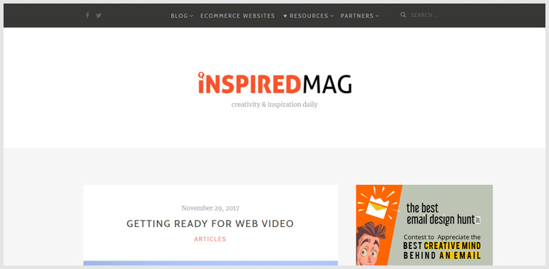 Web Design Magazine for inspiration