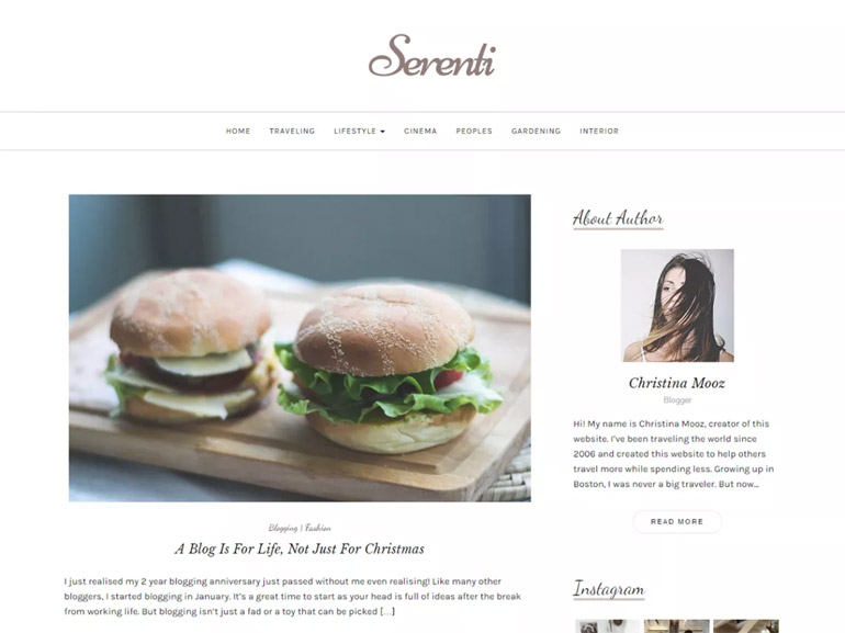 elegant wordpress blog template