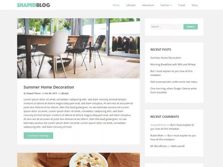 wordpress.org free blog themes