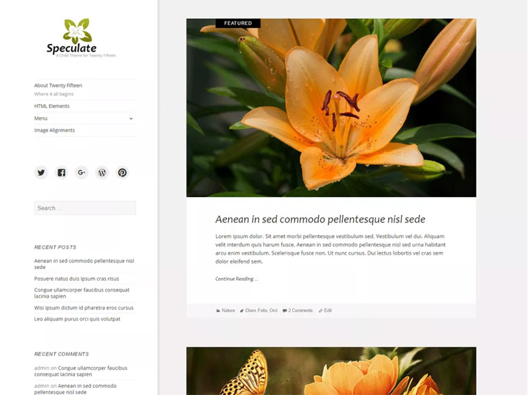 best free wordpress themes for a blog