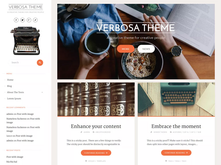 top wordpress blog themes