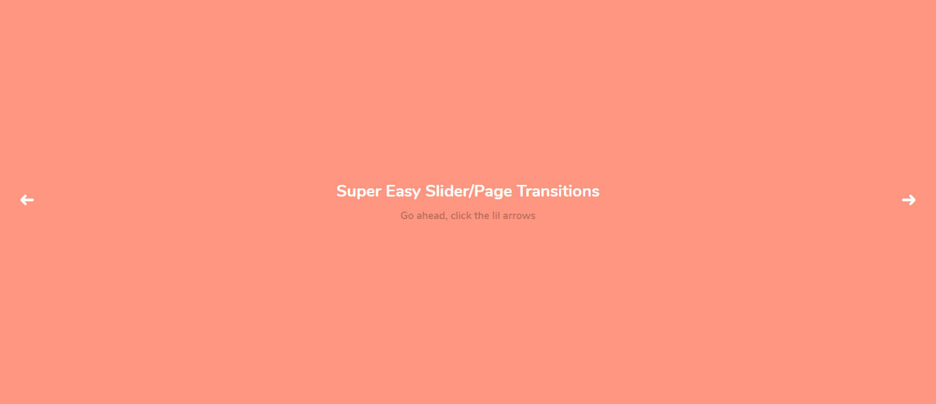 Easy CSS Page Transition effects example