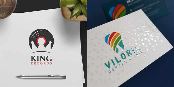 logo presentation mockup