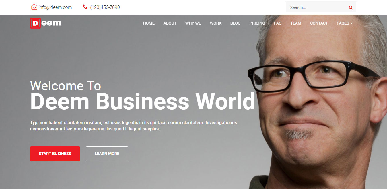 simple business wordpress theme free