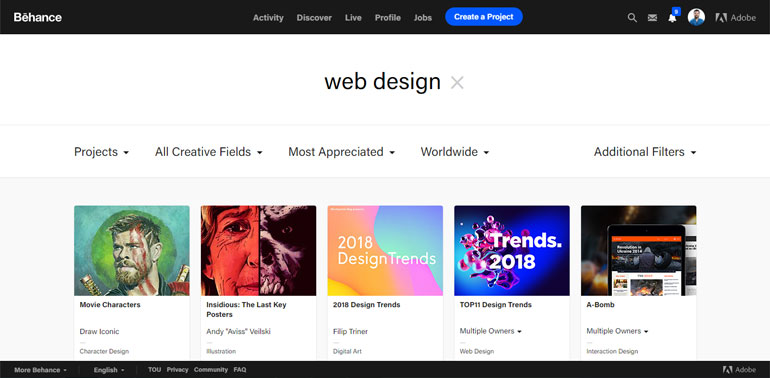 best web design inspiration websites