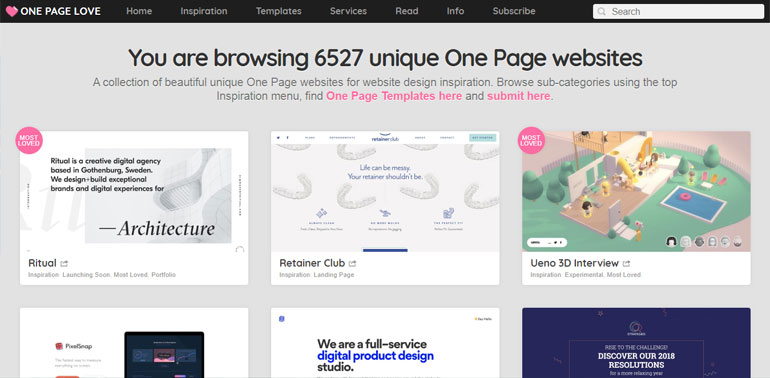 design inspiration websites