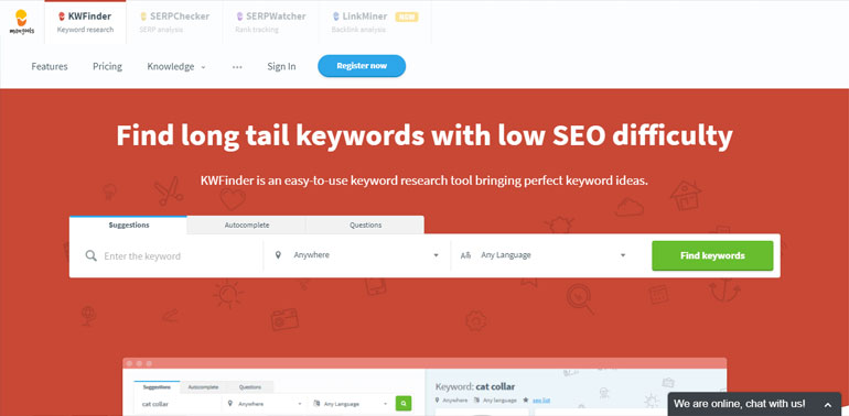 Long tail keyword research and analysis tool