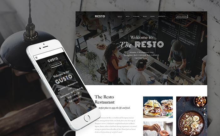 Gusto - Restaurant WordPress Theme