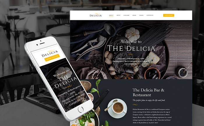 Cafeteria Responsive WordPress Theme