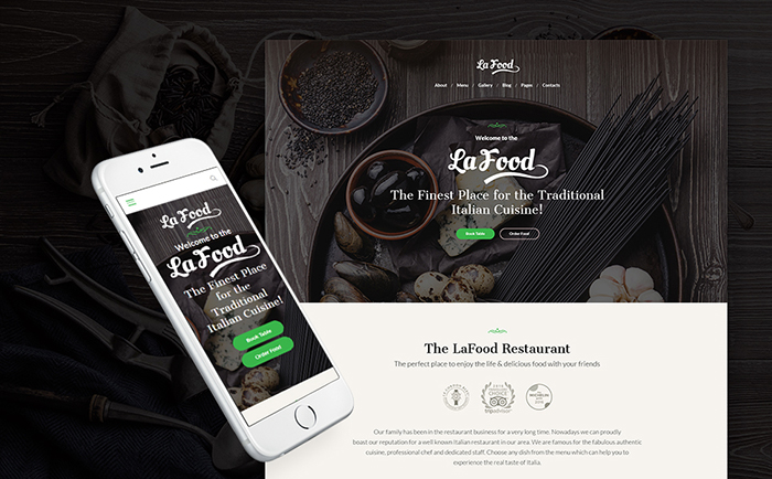 Italian Restaurant WordPress Theme