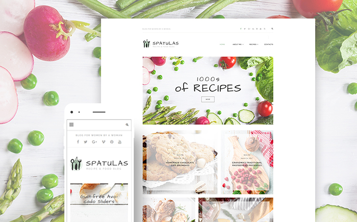 Recipes Blog WordPress Theme