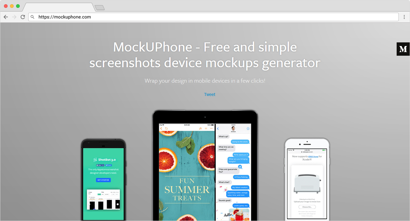 Free Screenshots Device Mockups Generator