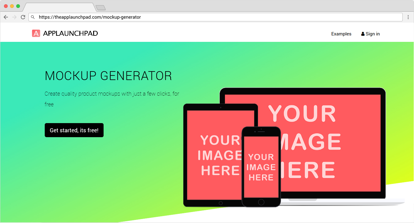 Free Mockups Generator