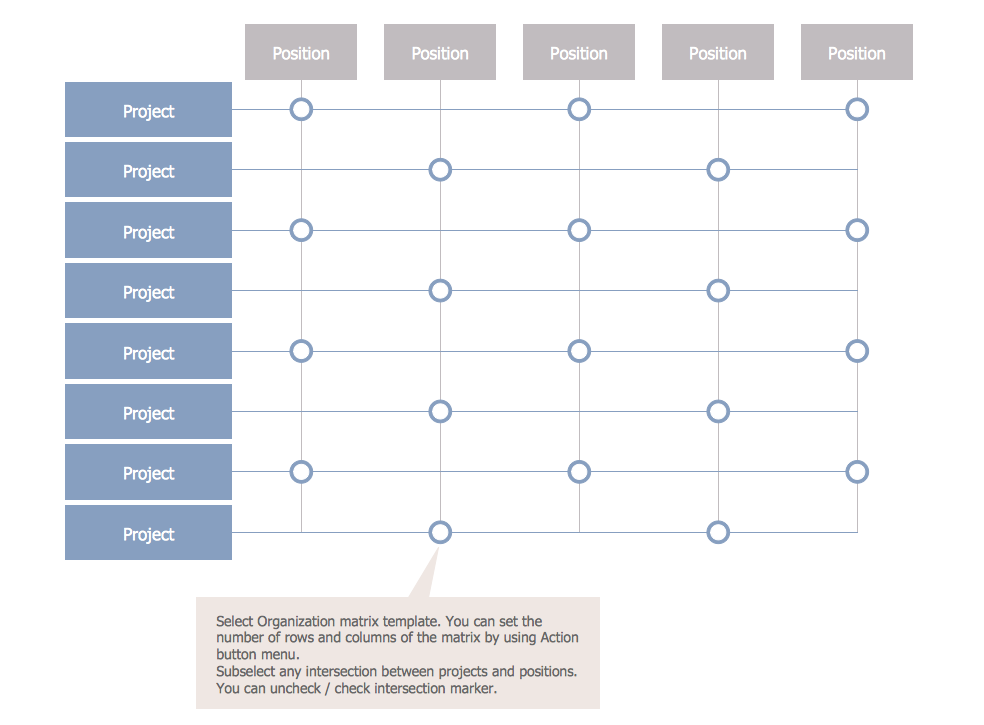 Matrix Organization Chart Template
