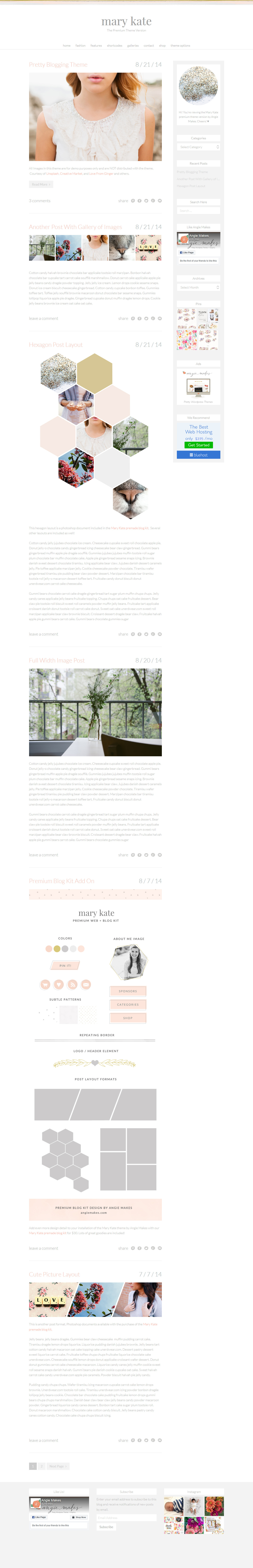 Mary Kate - Feminine WordPress Theme