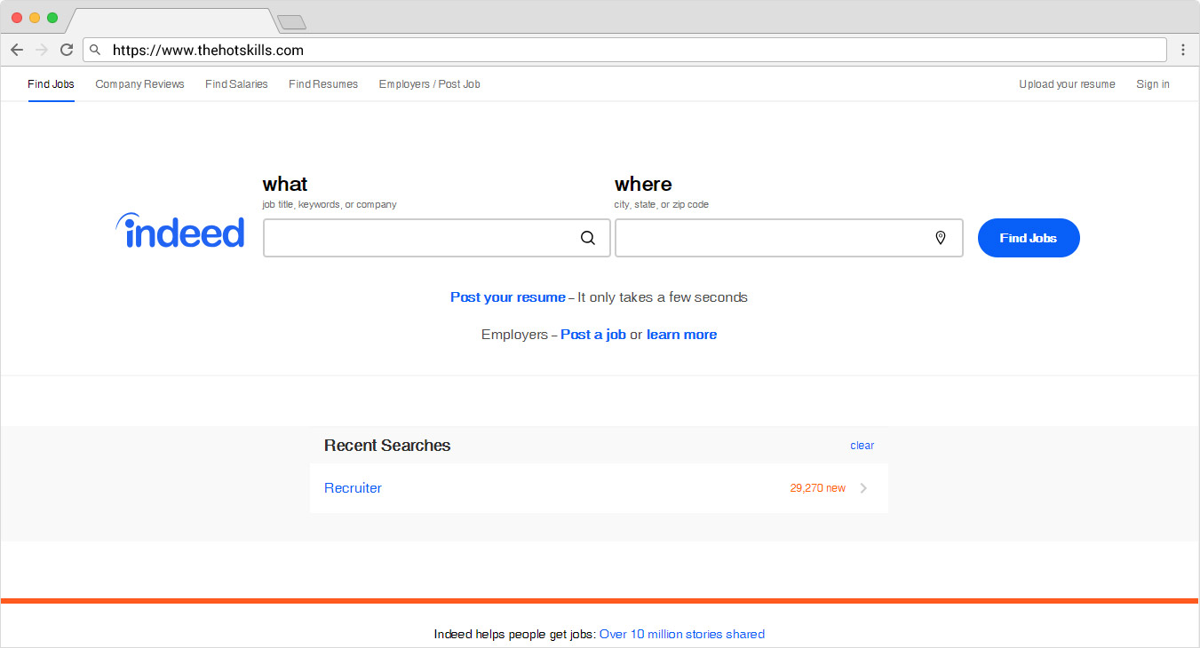 Indeed resume search portal
