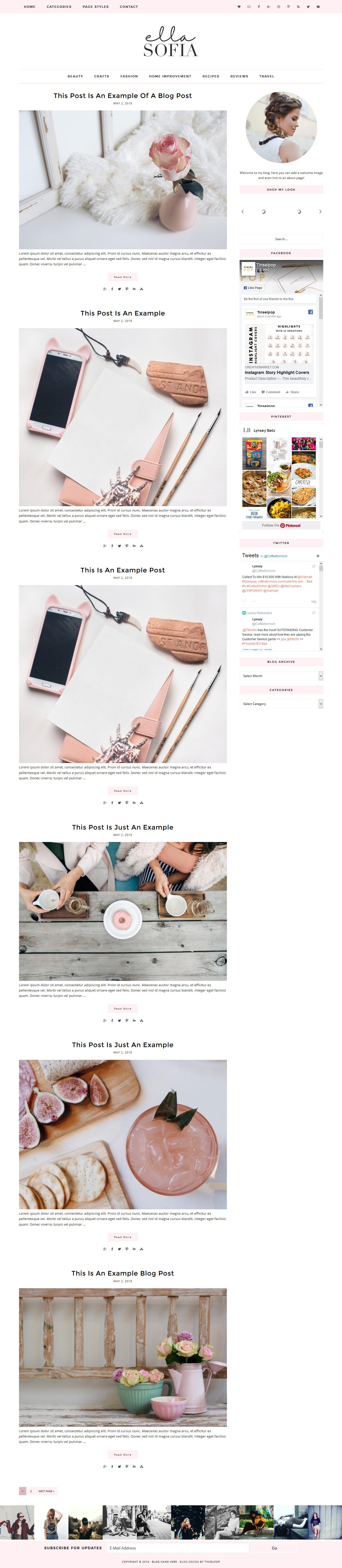 Ella Sophia WordPress Theme