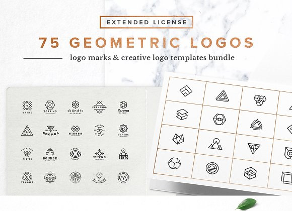 Geometric monogram design