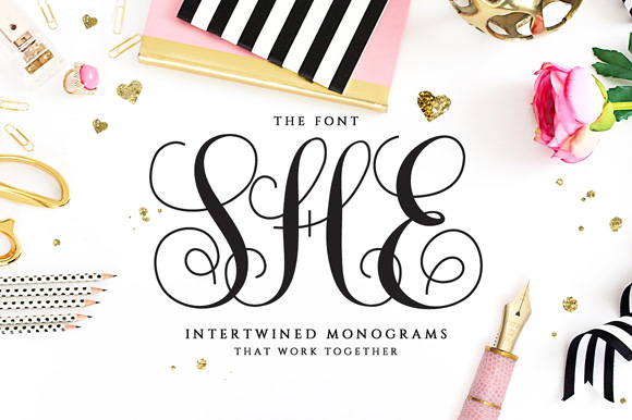 calligraphy monogram design