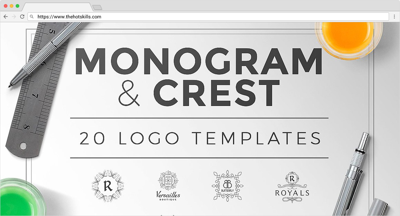 monogram design templates