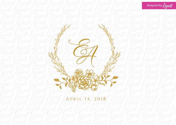 rustic monogram design