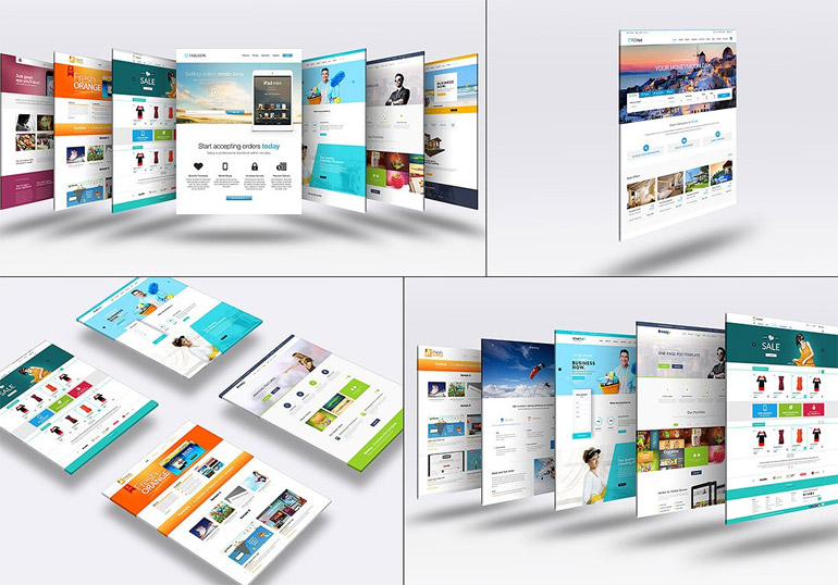 3D Website Mock-Up