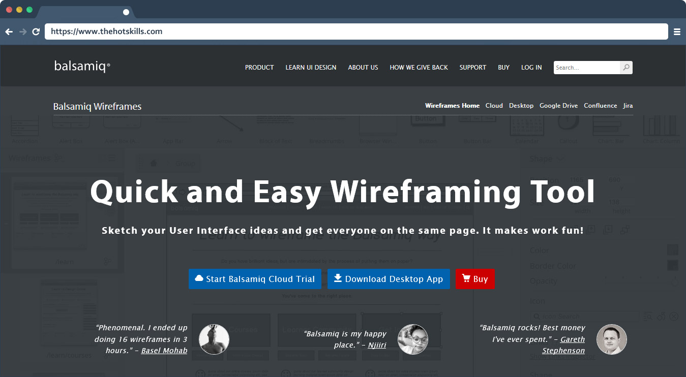 Balsamiq Wireframes