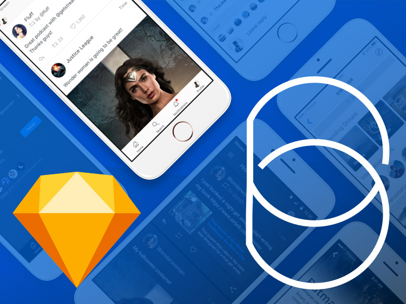 Based Mobile UI Kit for Sketch : Free