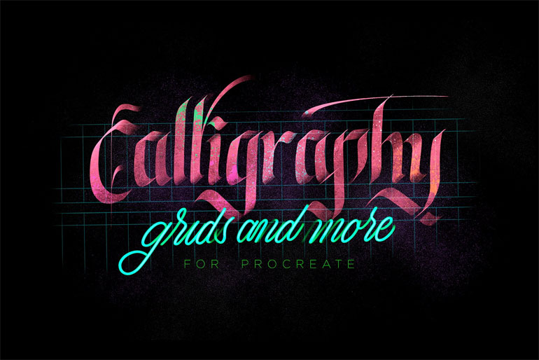Calligraphy procreate brushes