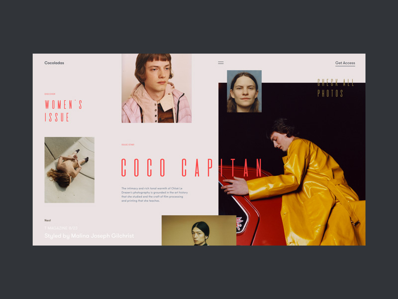 grid blog design