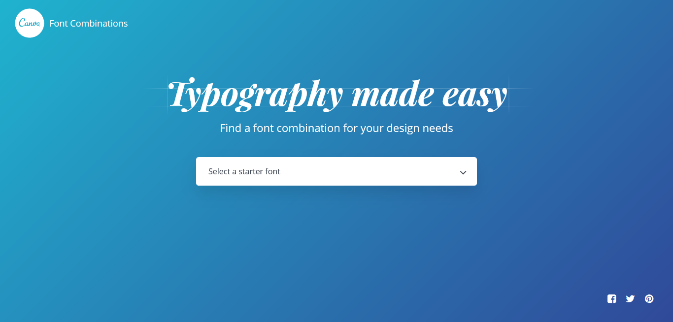 The perfect font pairing tools