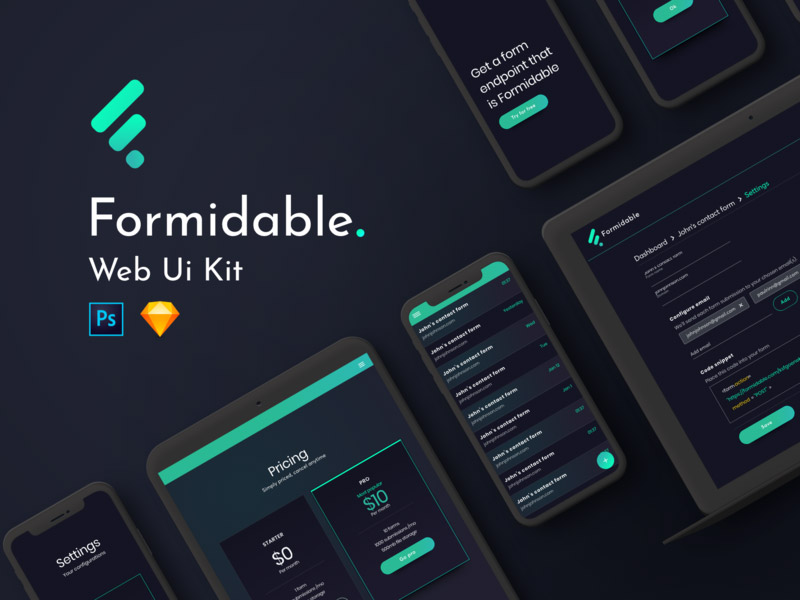 Web sketch ui kit free