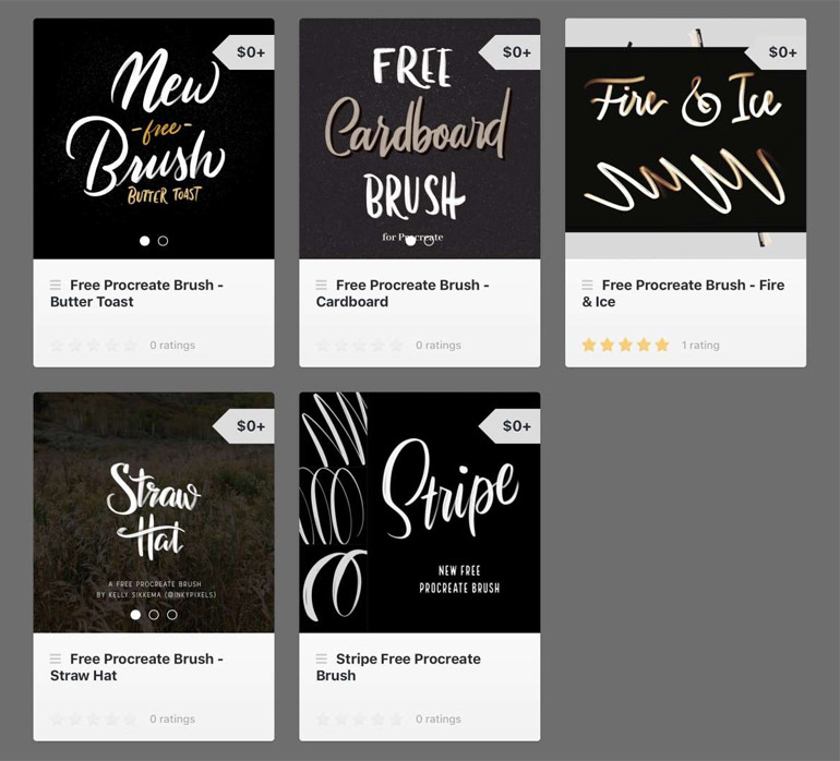 Free Procreate Calligraphy and Lettering Brushes