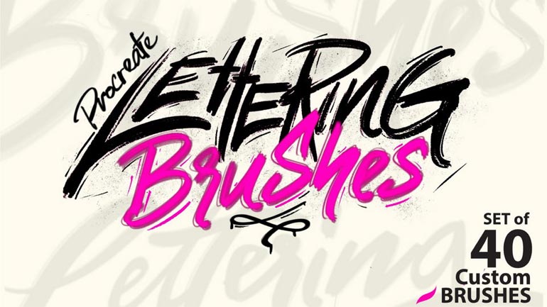 Free Procreate Lettering Brushes