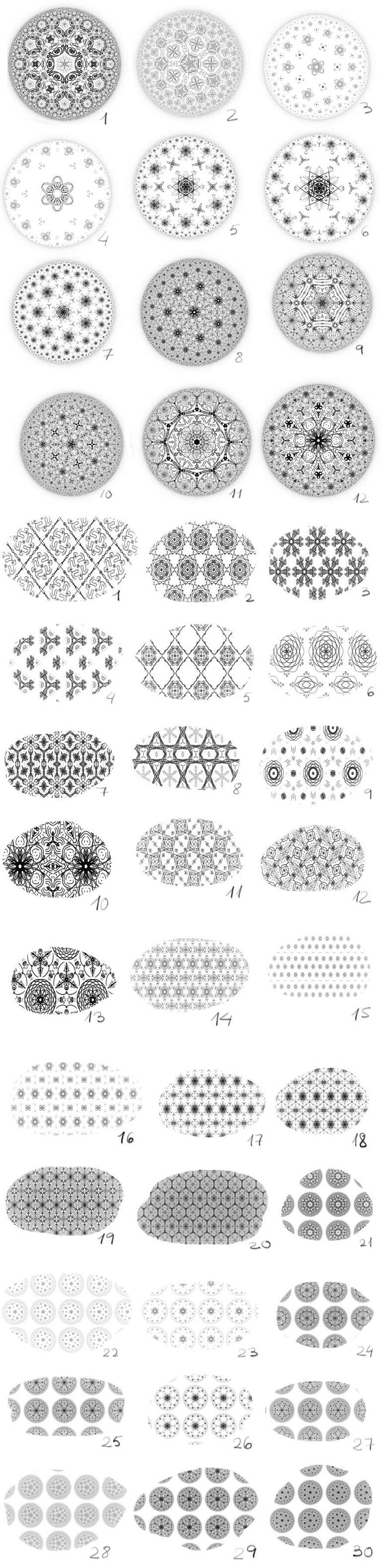 Free pattern brushes and Mandala stamps
