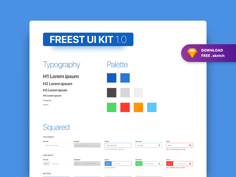 Sketch UI Kit Free