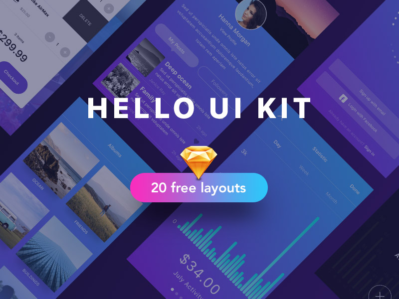 Hello UI Kit sketch