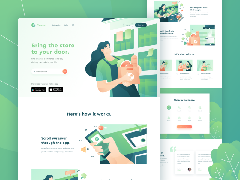 Landing Page web design trends 2019